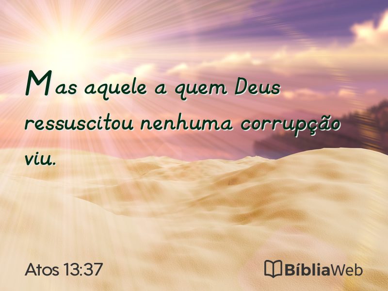 Atos 13:37 em imagem para compartilhar