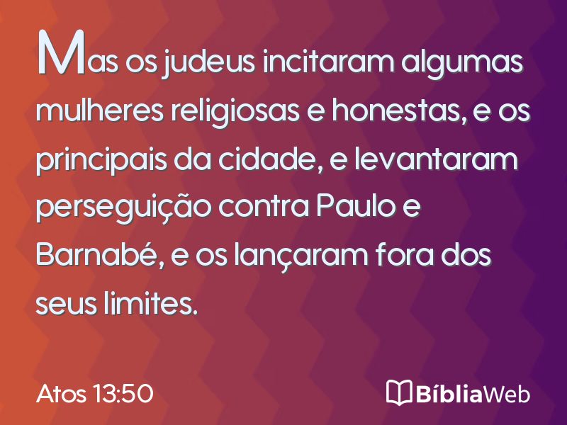 Atos 13:50 em imagem para compartilhar