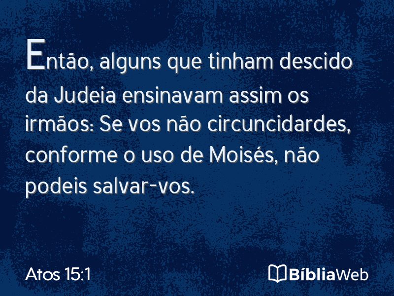 Atos 15:1 em imagem para compartilhar