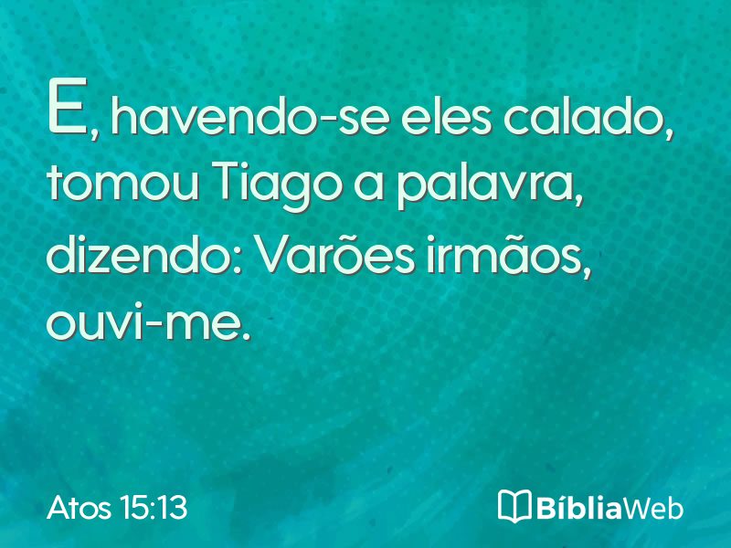 Atos 15:13 em imagem para compartilhar