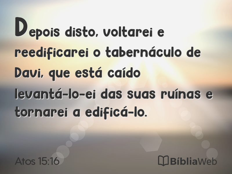 Atos 15:16 em imagem para compartilhar