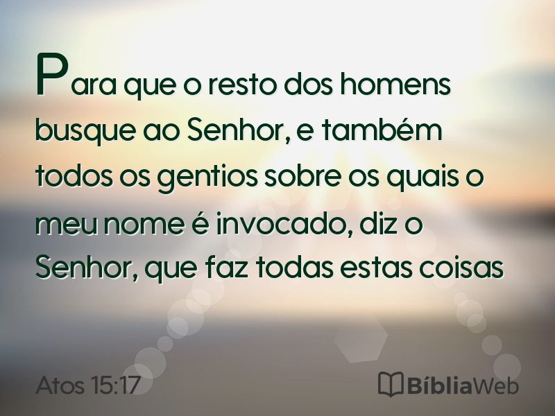 Atos 15:17 em imagem para compartilhar