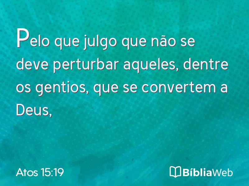 Atos 15:19 em imagem para compartilhar