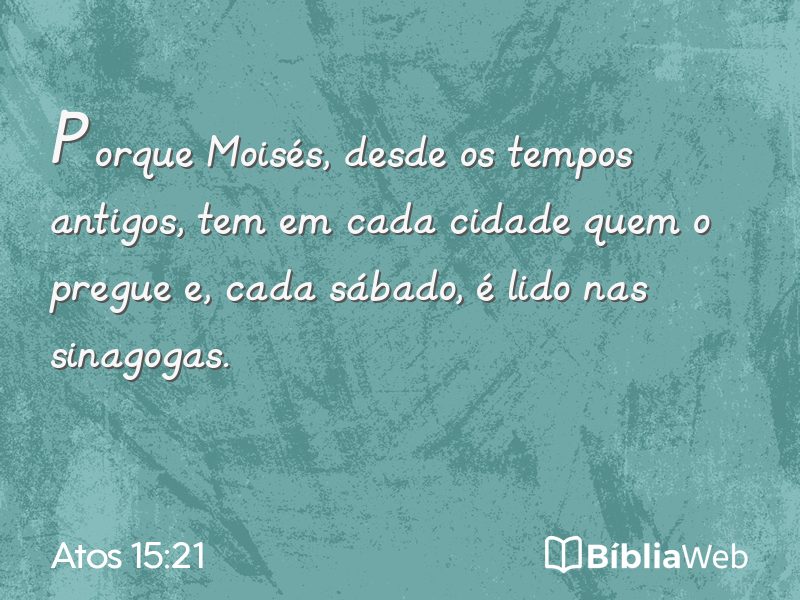 Atos 15:21 em imagem para compartilhar