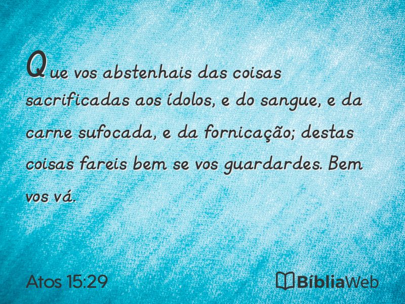 Atos 15:29 em imagem para compartilhar