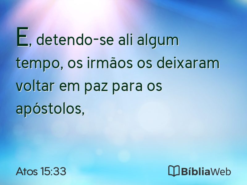 Atos 15:33 em imagem para compartilhar