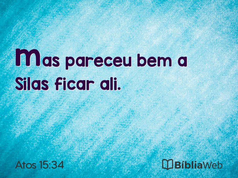 Atos 15:34 em imagem para compartilhar