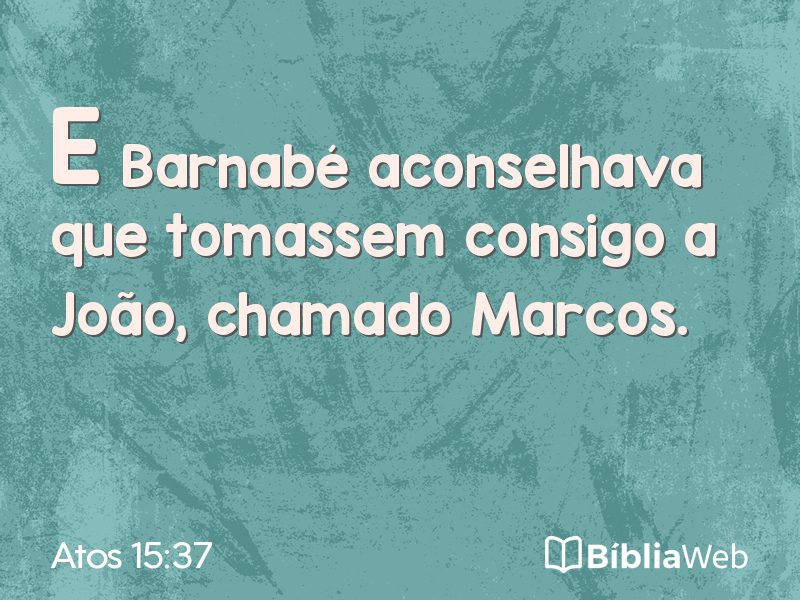 Atos 15:37 em imagem para compartilhar