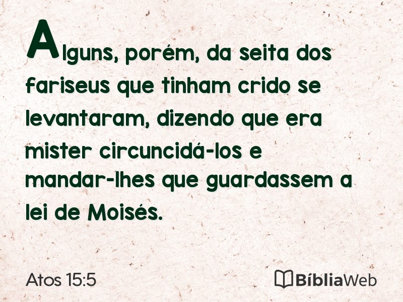 Atos 15:5 em imagem para compartilhar
