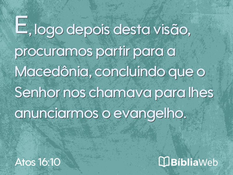 Atos 16:10 em imagem para compartilhar
