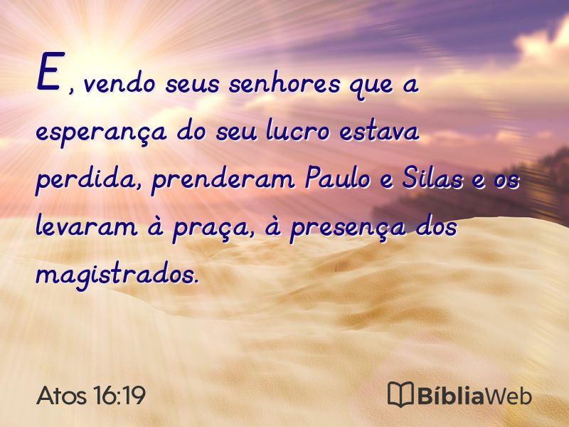 Atos 16:19 em imagem para compartilhar