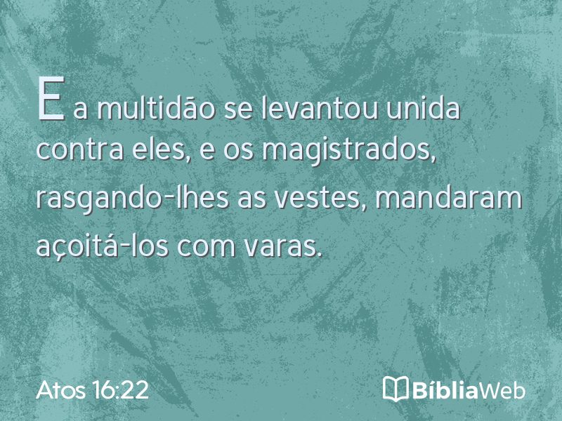 Atos 16:22 em imagem para compartilhar