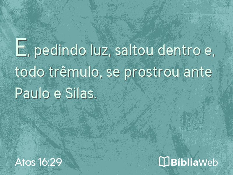 Atos 16:29 em imagem para compartilhar
