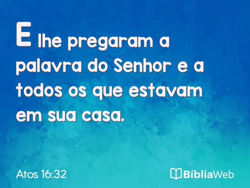 Atos 16:32 em imagem para compartilhar