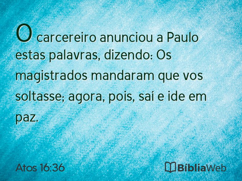 Atos 16:36 em imagem para compartilhar