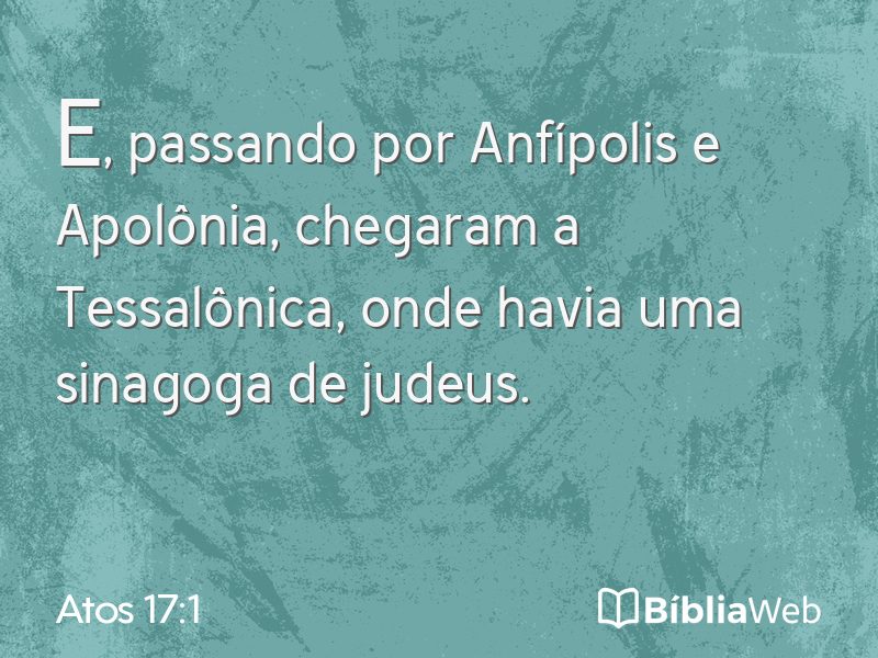 Atos 17:1 em imagem para compartilhar