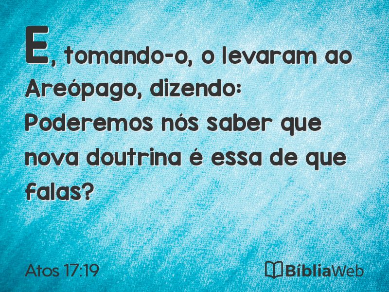 Atos 17:19 em imagem para compartilhar