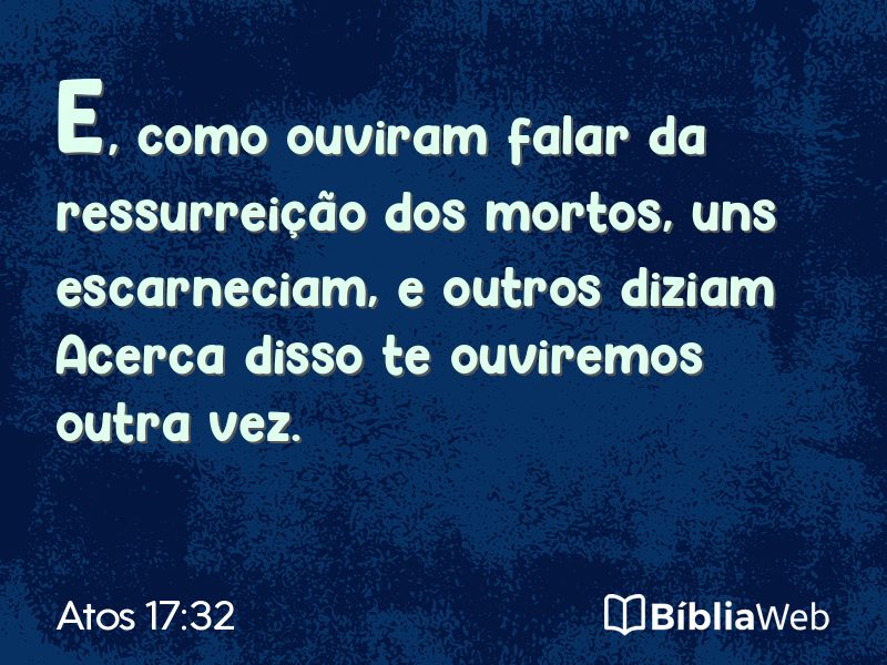 Atos 17:32 em imagem para compartilhar
