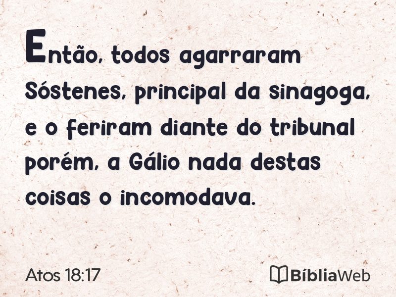 Atos 18:17 em imagem para compartilhar