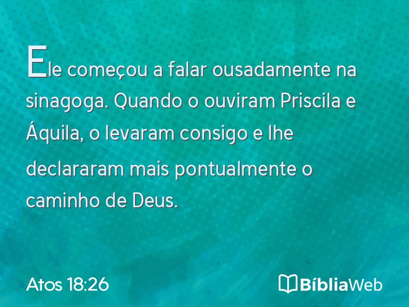 Atos 18:26 em imagem para compartilhar