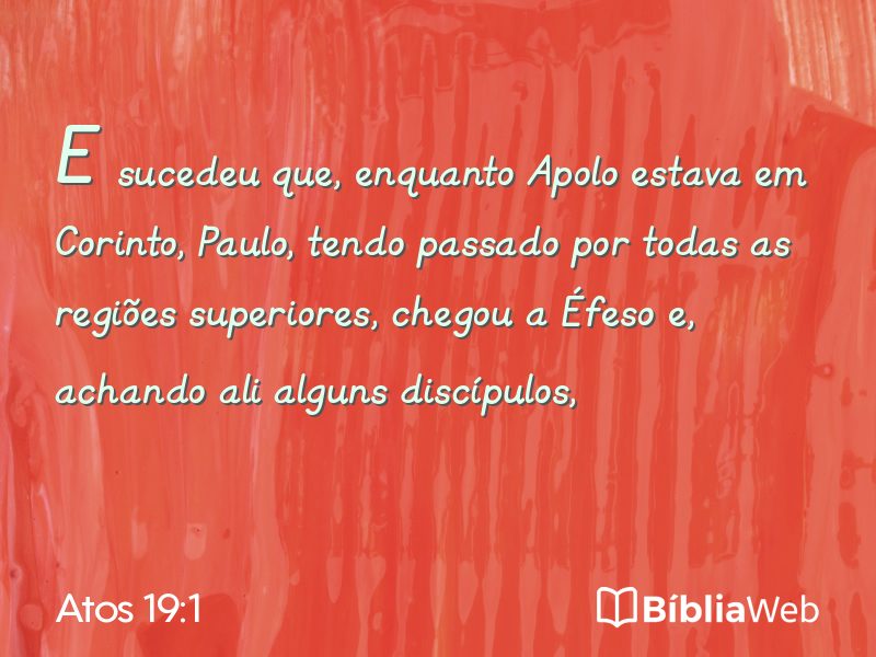 Atos 19:1 em imagem para compartilhar