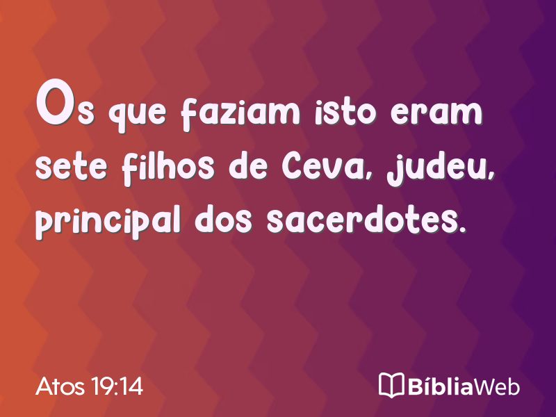 Atos 19:14 em imagem para compartilhar