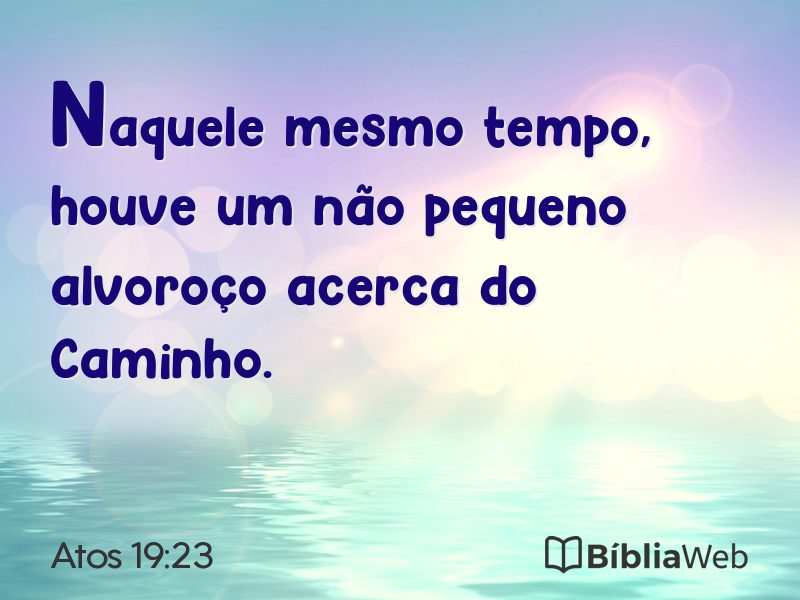 Atos 19:23 em imagem para compartilhar