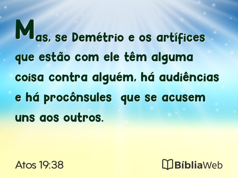 Atos 19:38 em imagem para compartilhar
