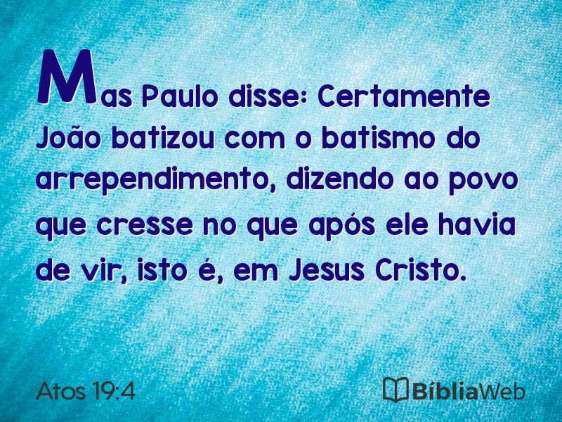 Atos 19:4 em imagem para compartilhar