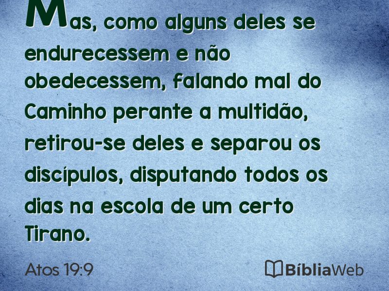 Atos 19:9 em imagem para compartilhar
