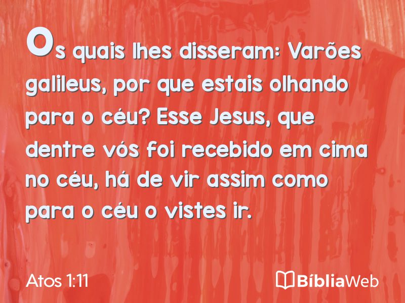 Atos 1:11 em imagem para compartilhar