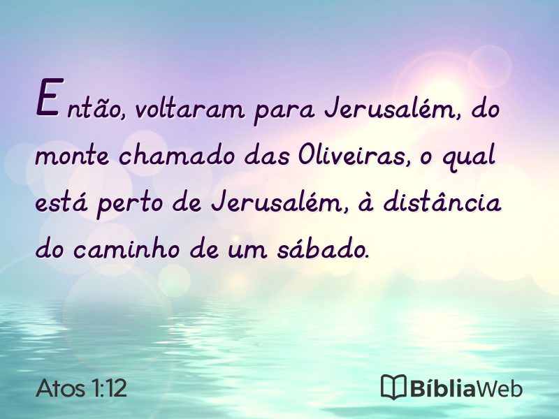 Atos 1:12 em imagem para compartilhar