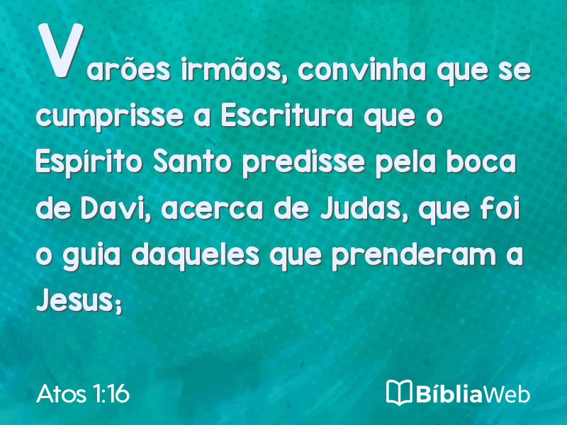 Atos 1:16 em imagem para compartilhar