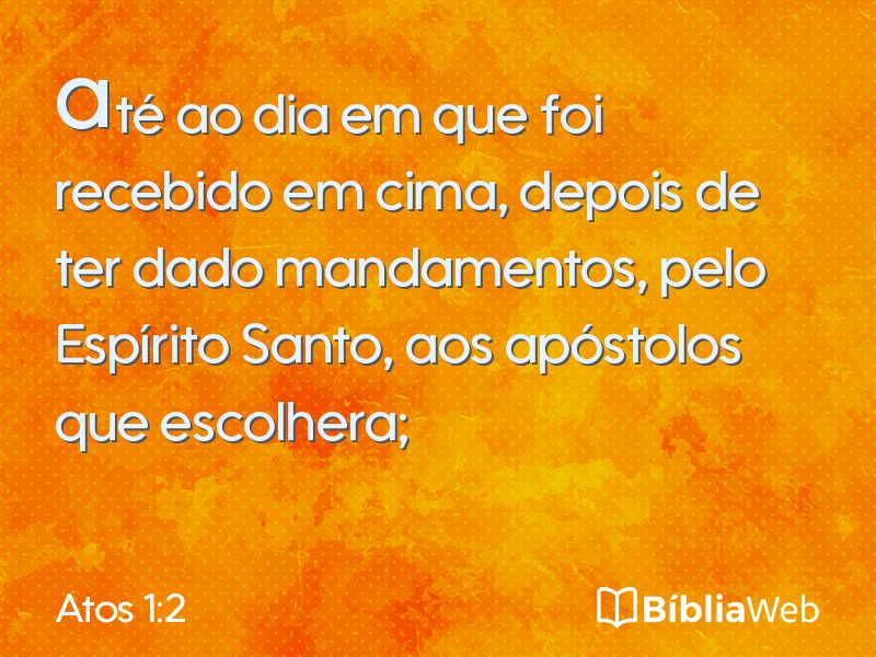 Atos 1:2 em imagem para compartilhar