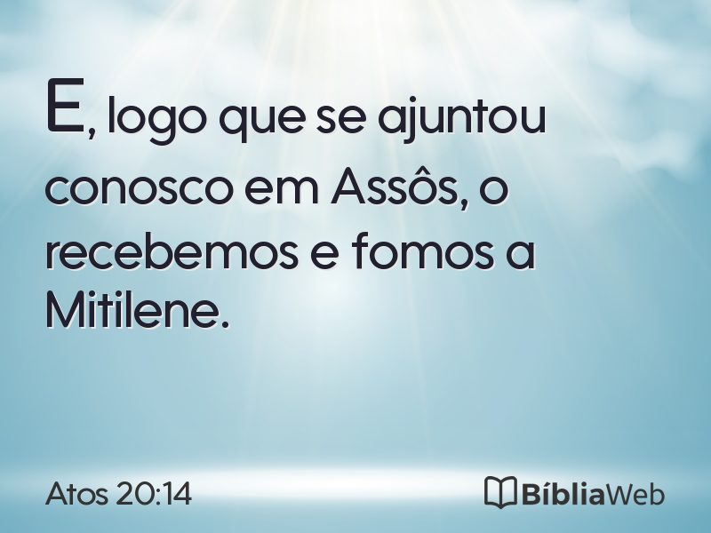 Atos 20:14 em imagem para compartilhar