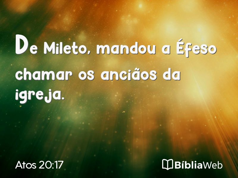 Atos 20:17 em imagem para compartilhar