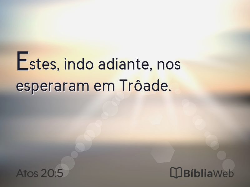 Atos 20:5 em imagem para compartilhar