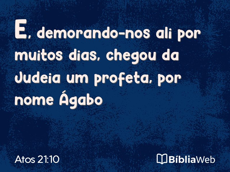 Atos 21:10 em imagem para compartilhar