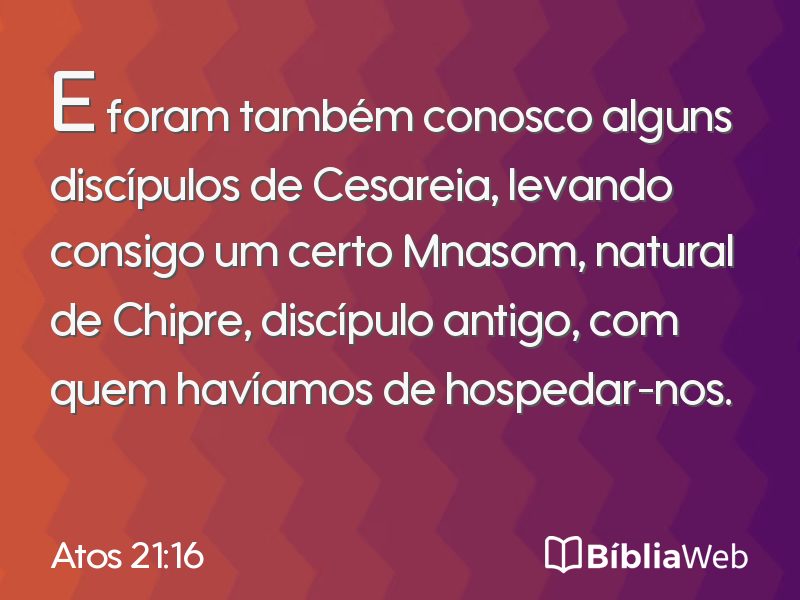 Atos 21:16 em imagem para compartilhar