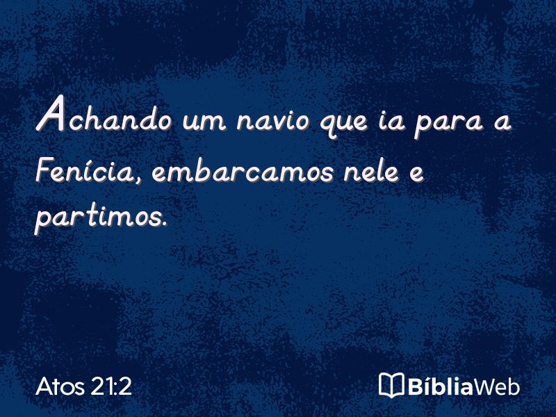 Atos 21:2 em imagem para compartilhar