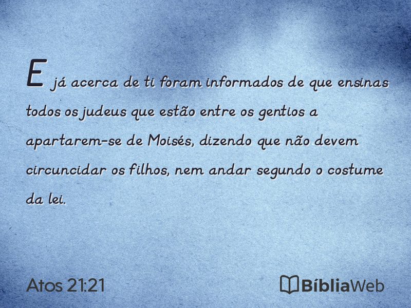 Atos 21:21 em imagem para compartilhar