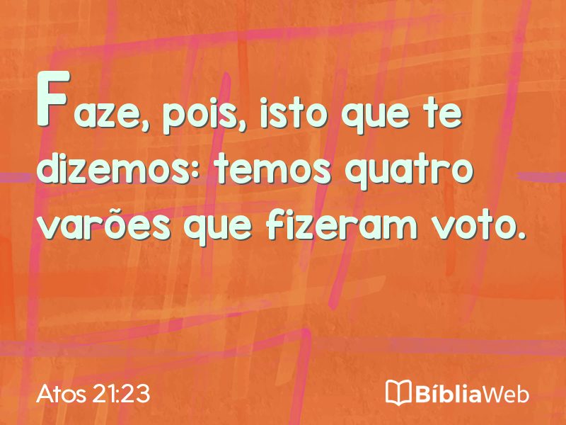 Atos 21:23 em imagem para compartilhar
