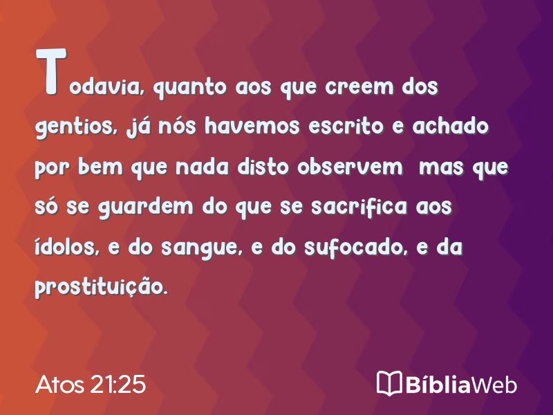 Atos 21:25 em imagem para compartilhar