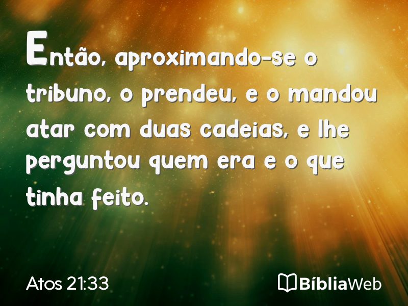Atos 21:33 em imagem para compartilhar