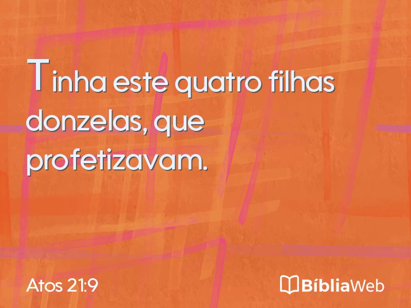 Atos 21:9 em imagem para compartilhar