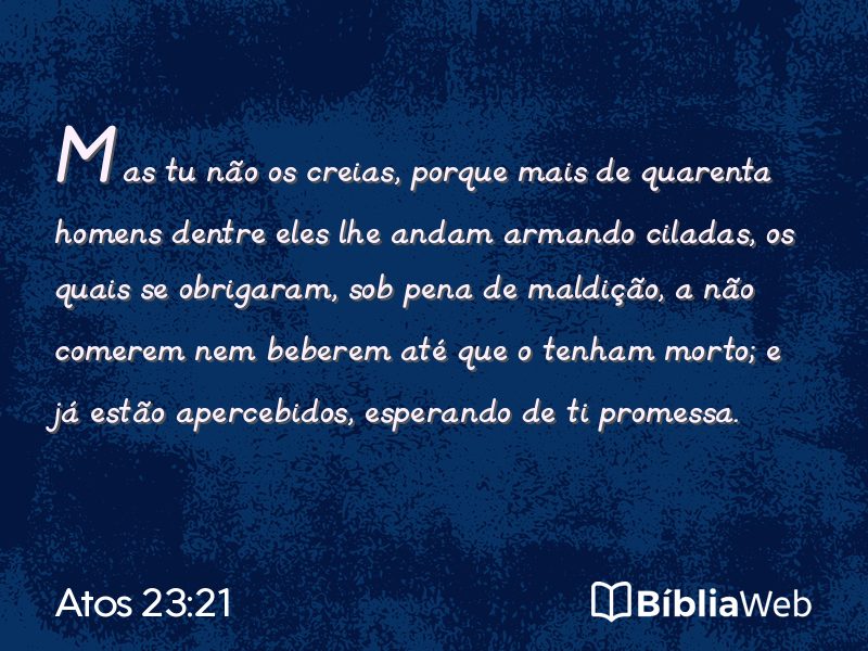 Atos 23:21 em imagem para compartilhar