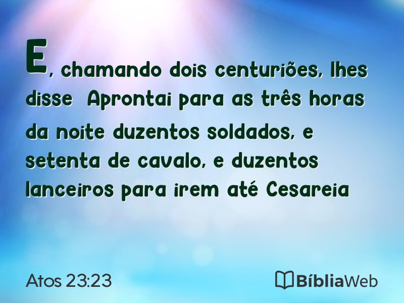Atos 23:23 em imagem para compartilhar