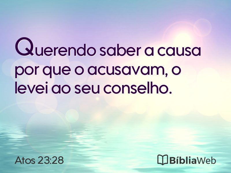 Atos 23:28 em imagem para compartilhar