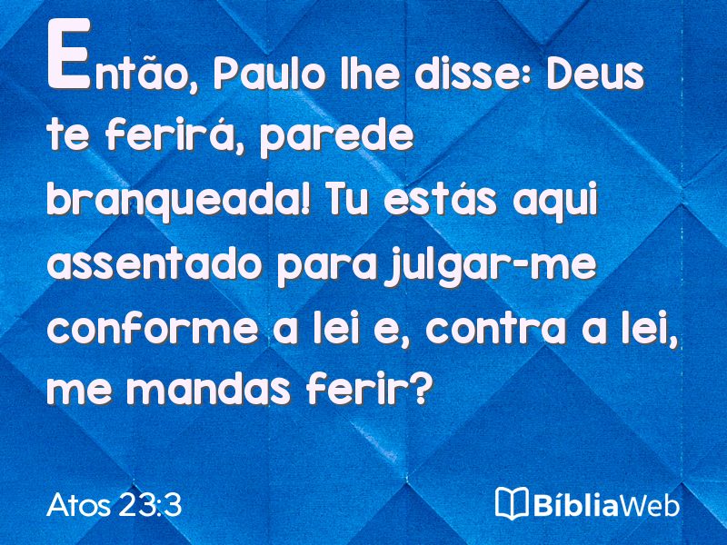 Atos 23:3 em imagem para compartilhar