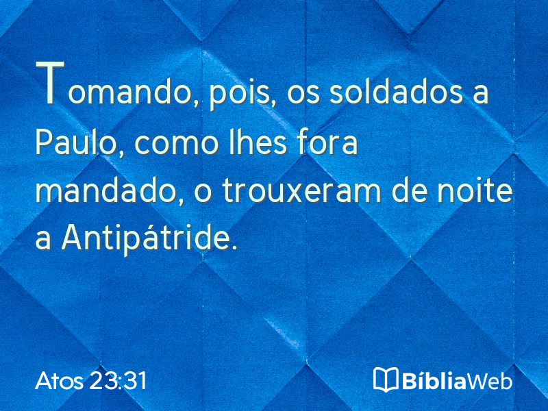 Atos 23:31 em imagem para compartilhar
